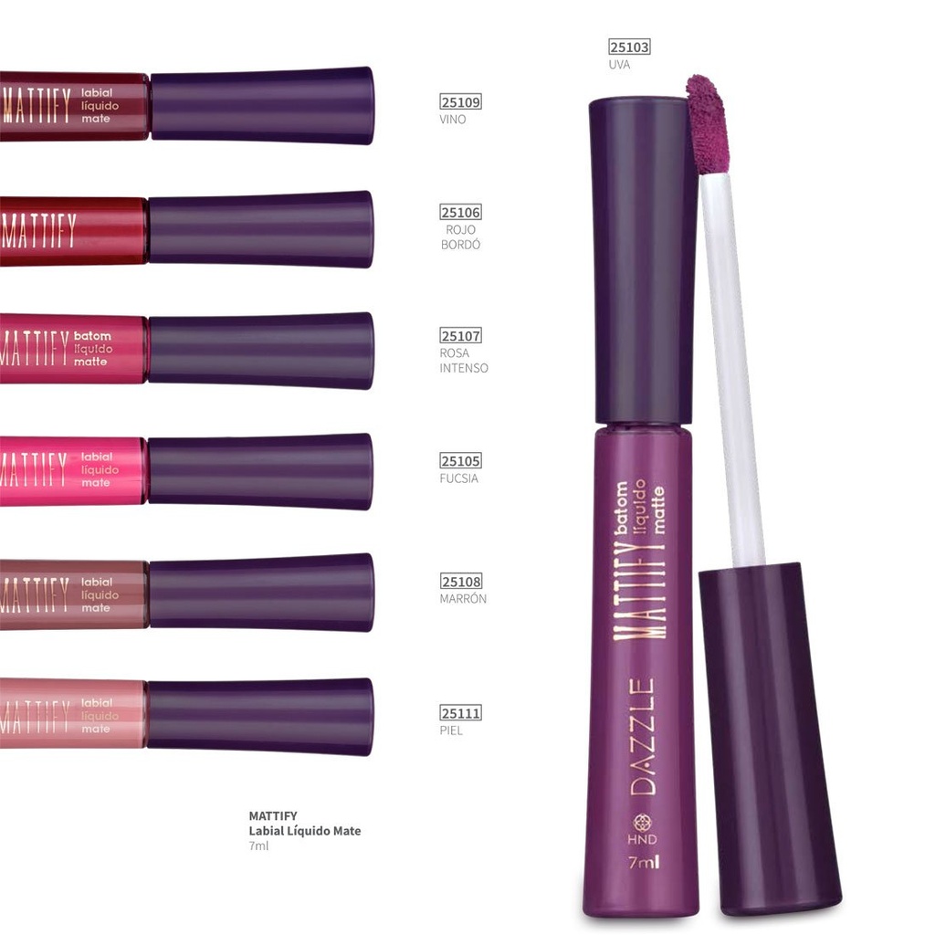 MATTIFY LABIAL LIQUIDO MATE UVA | LatinaStore